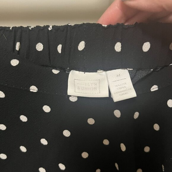 14th & Union Midi asymetrical polka dot skirt size M - Picture 3 of 4